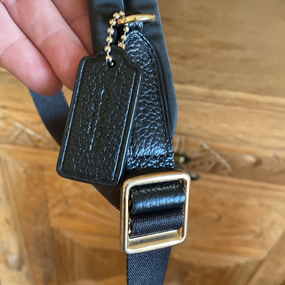 Coach Black Pebbled Leather Mini Backpack with Gold-Tone Hardware - Picture 6 of 8